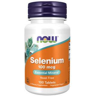 قرص سلنیوم NOW Selenium 100mcg (100 عددی)