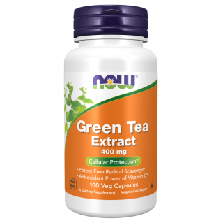 کپسول عصاره چای سبز NOW Green Tea Extract 400mg (100 عددی)