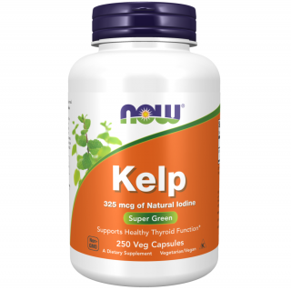 کپسول منبع ید کلپ NOW Kelp 325mcg (250 عددی)