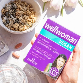 قرص ویتامین بانوان ولومن Wellwoman VEGAN ویتابیوتیکس (30 عددی)