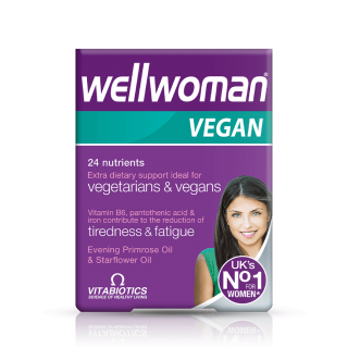 قرص ویتامین بانوان ولومن Wellwoman VEGAN ویتابیوتیکس (30 عددی)