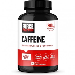 قرص کافئین ForceFactor Caffeine 200mg (100 عددی)