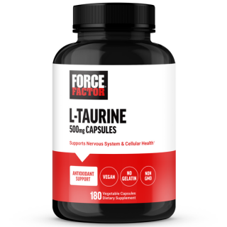 کپسول ال-تائورین ForceFactor L-Taurine 500mg (180 عددی)