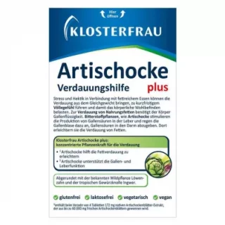 کپسول پاکسازی کبد آرتی شوک KLOSTERFRAU Artichoke plus 60.000mg (30 عددی)