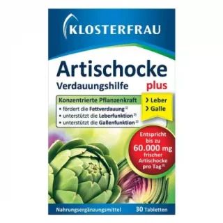 کپسول پاکسازی کبد آرتی شوک KLOSTERFRAU Artichoke plus 60.000mg (30 عددی)