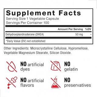 کپسول ForceFactor DHEA 50mg (100 عددی)