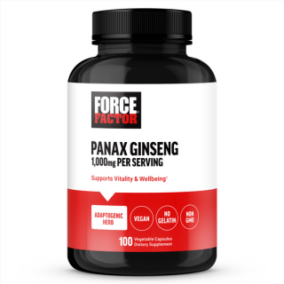 کپسول عصاره جینسینگ ForceFactor Panax Ginseng 1000mg (100 عددی)