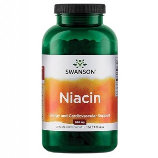 کپسول ویتامین Swanson Niacin B3 500mg سوانسون (250 عددی)