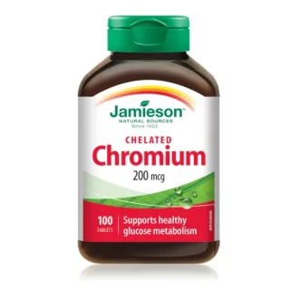 قرص کروم کیلات Jamieson Chelated Chromium 200mcg جیمیسون (100 عددی)