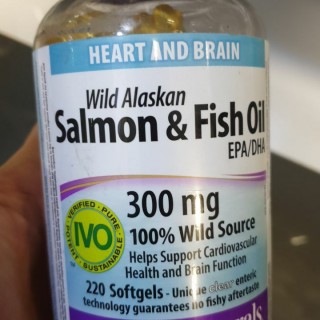 سافت ژل امگا آلاسکا سالامون وحشی Wild Alaskan Salmon & Fish Oil 300mg وبر نچرالرز (220 عددی)