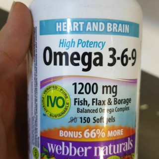 سافت ژل امگا Webber Naturals Triple Omega 3-6-9, 1200 mg وبر نچرالرز (150 عددی)