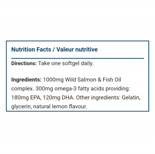 سافت ژل امگا Wild Salmon & Fish Oil Omega-3 جیمیسون (210 عددی)