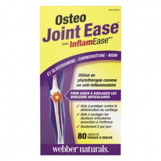 قرص تقویتی مفاصل گلوکوزامین Webber Naturals Osteo Joint Glucosamine Chondroitin MSM وبر نچرالز (80 عددی)