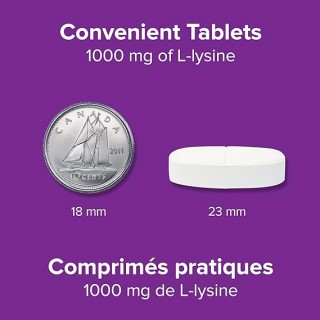 قرص ال-لیزین Webber Naturals L-Lysine 1000mg وبر نچرالرز (60 عددی)