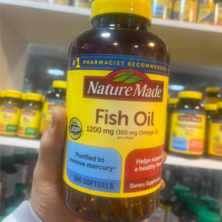 قرص امگا 3 Fish Oil 1200mg نیچرمید NatureMade (300 عددی)