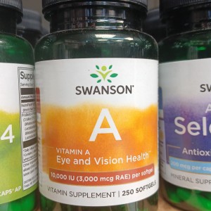 سافت ژل ویتامین Swanson Vitamin A 10.000iu سوانسون (250 عددی)