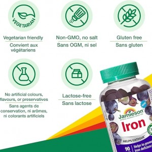 پاستیل آهن Jamieson Iron جیمیسون  (90 عددی)