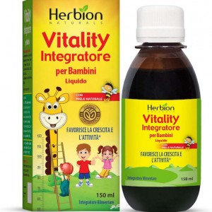 شربت مولتی ویتامین رشد قد و افزایش اشتها کودک همراه با اصل طبیعی Herbion Vitality Supplement For Children (150 میل)