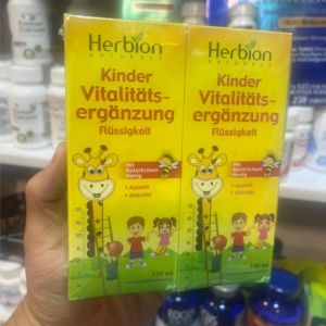 شربت مولتی ویتامین رشد قد و افزایش اشتها کودک همراه با اصل طبیعی Herbion Vitality Supplement For Children (150 میل)