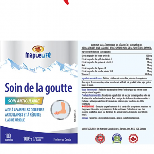 کپسول درمان نقرس Maple Life Gout Care (100 عددی)