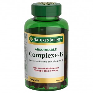 سافت ژل ب کمپلکس با ویتامین C نیچرز بونتی Nature Bounty B-Complex ( 100 عددی)