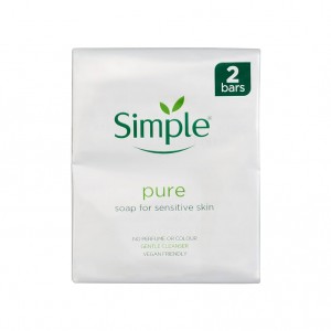 صابون بدون بو و الکل Simple سیمپل ( 2 عدد 100 گرمی)
