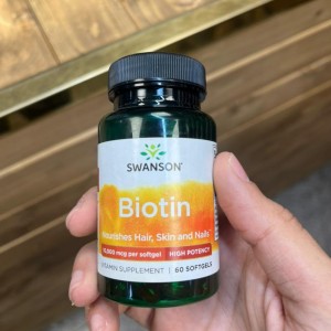 سافت ژل بیوتین Swanson Biotin 10.000mcg سوانسون (100 عددی)