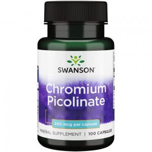 کپسول کروم پیکولینات Swanson Chromium Picolinate 200mcg سوانسون (100 عددی)