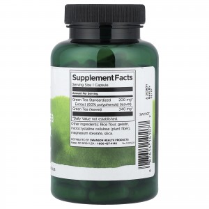 کپسول عصاره چای سبز Swanson Green Tea Extract 200mg (120 عددی)