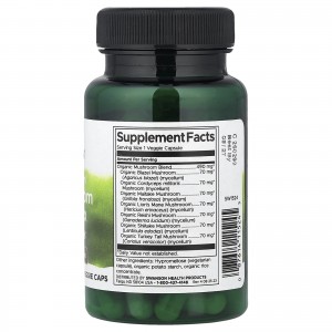 کپسول گیاهی قارچ تقویت سیستم ایمنی بدن Swanson 7 Mushroom Blend (60 عددی)