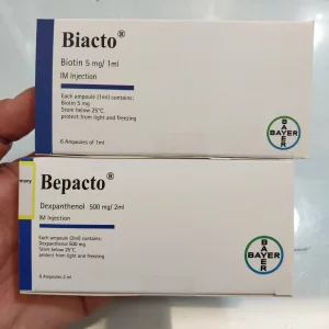 آمپول بیوتین (6 ویال) و بپانتن (6 ویال) Biacto & Bepacto بایر آلمان