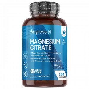 کپسول منیزیم سیترات WeightWorld Magnesium Citrate 444mg (240 عددی)