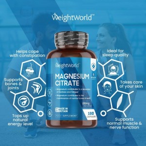 کپسول منیزیم سیترات WeightWorld Magnesium Citrate 444mg (240 عددی)