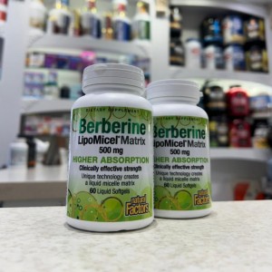سافت ژل کاهش وزن و قند خون بربرین Natural Factor Berberine 500mg (60 عددی)