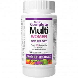 قرص مولتی ویتامین Webber Naturals Women’s Most Complete Multi Vitamin وبر نچرالز (90 عددی)