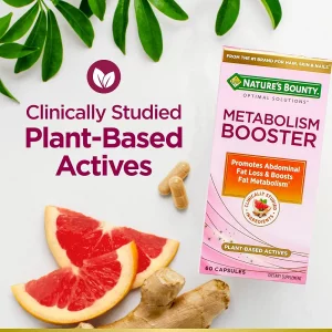 قرص لاغری گیاهی Nature's Bounty Metabolism Booster نیچرز بونتی (60 عددی)