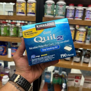 آدامس ترک سیگار 2 میلی گرم نیکوتین کرکلند Kirkland Quit Smoking Gum (190 عددی)