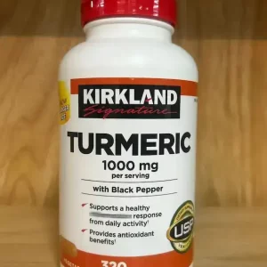کپسول زردچوبه Kirkland Turmeric Curcumin 1000mg نیچرمید(320 عددی)