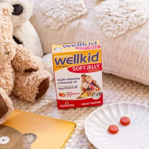 پاستیل مولتی ویتامین کودک Wellkid Soft Jelly Pastilles ویتابیوتیکس (30 عددی)