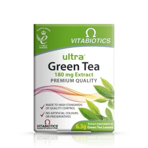 قرص عصاره چای سبز Vitabiotics Green Tea Extract 180mg ویتابیوتیکس (30 عددی)