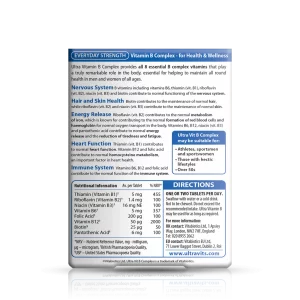 قرص الترا ب کمپلکس  Vitabiotics Ultra Vitamin B Complex ویتابیوتیکس (60 عددی)