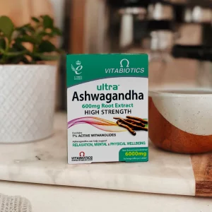 قرص عصاره آشواگاندا Vitabiotics Ultra Ashwagandha 6.000mg ویتابیوتیکس (30 عددی)