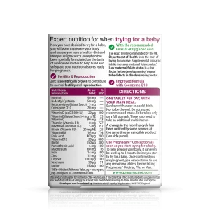 قرص مکمل باروری بانوان ولومن Wellwoman Pregnacare Conception ویتابیوتیکس (30 عددی)