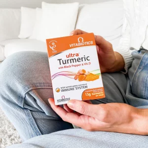 کپسول زردچوبه Vitabiotics Turmeric 210mg & Black Paper & D3 ویتابیوتیکس (60 عددی)