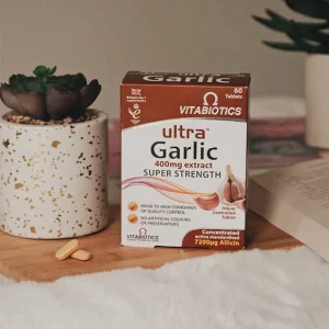 قرص سیر Vitabiotics Ultra Garlic 400mg ویتابیوتیکس (60 عددی)