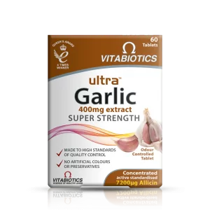 قرص سیر Vitabiotics Ultra Garlic 400mg ویتابیوتیکس (60 عددی)