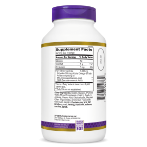 سافت ژل کنستانتره امگا 21Century Triple Fish Oil 1000mg قرن 21 (120 عددی)