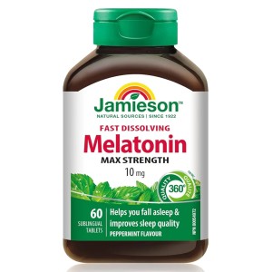 قرص ملاتونین زیر زبانی Jamieson Melatonin 10mg جیمیسون (60 عددی)