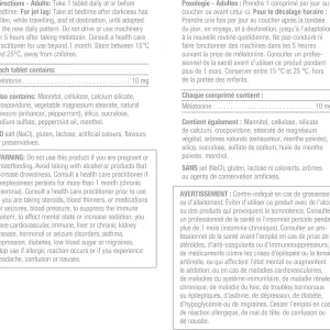 قرص ملاتونین زیر زبانی Jamieson Melatonin 10mg جیمیسون (60 عددی)