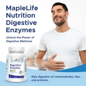 قرص مکمل آنزیم دایجستیو MapleLife Enzymes Digestives (90 عددی)